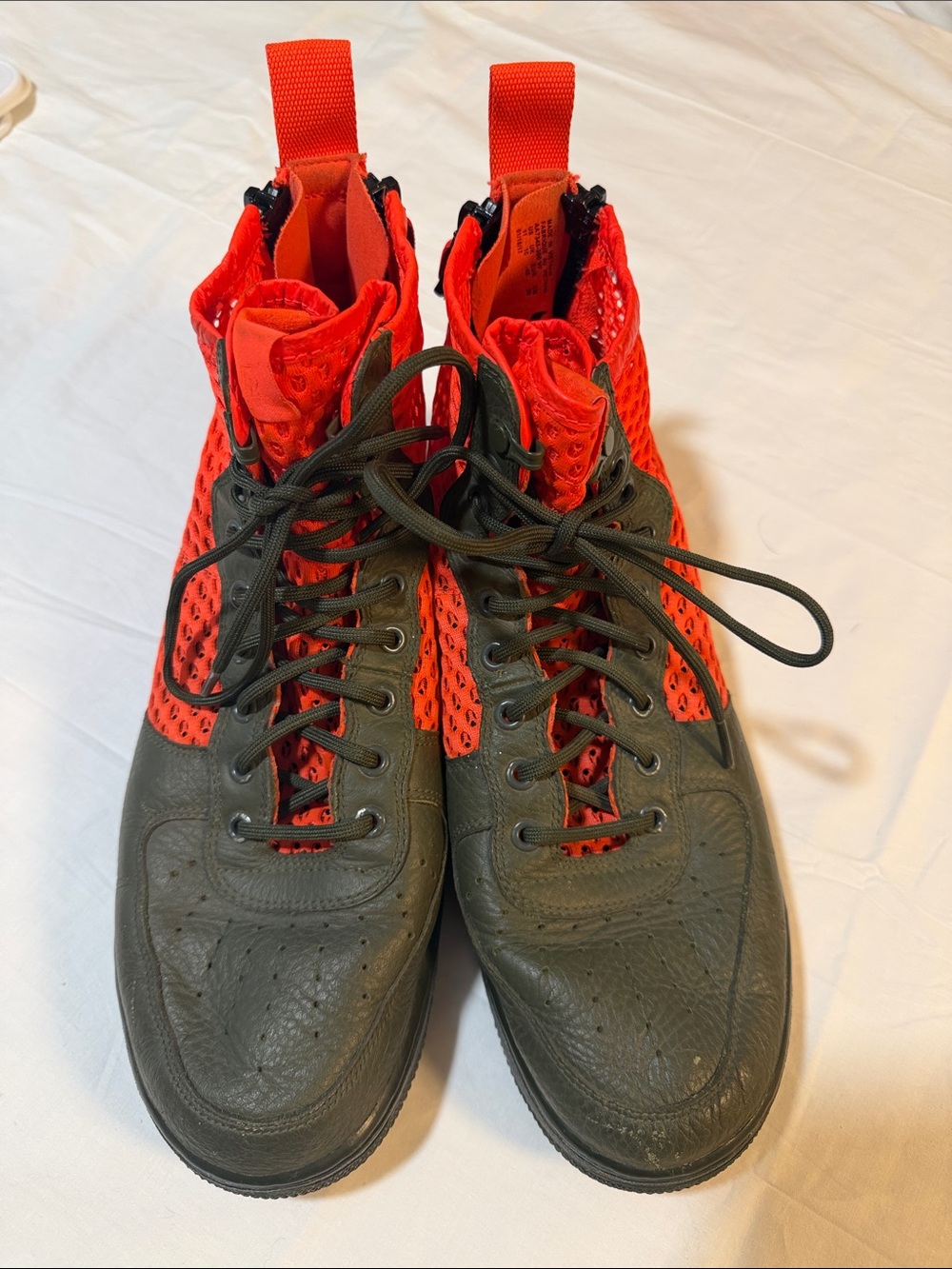 Nike Air Force Af1 cargo olive crimson shoes 11